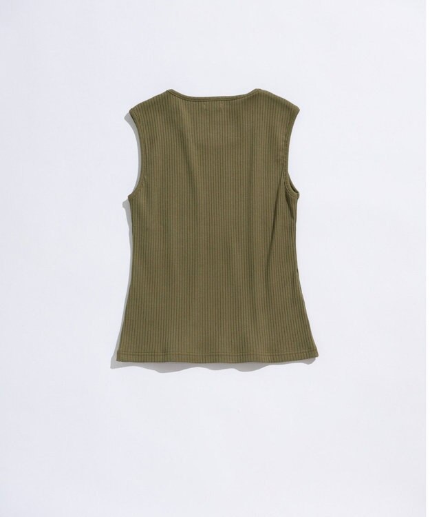 LENO RIB TANK / リブタンクトップ KHAKI