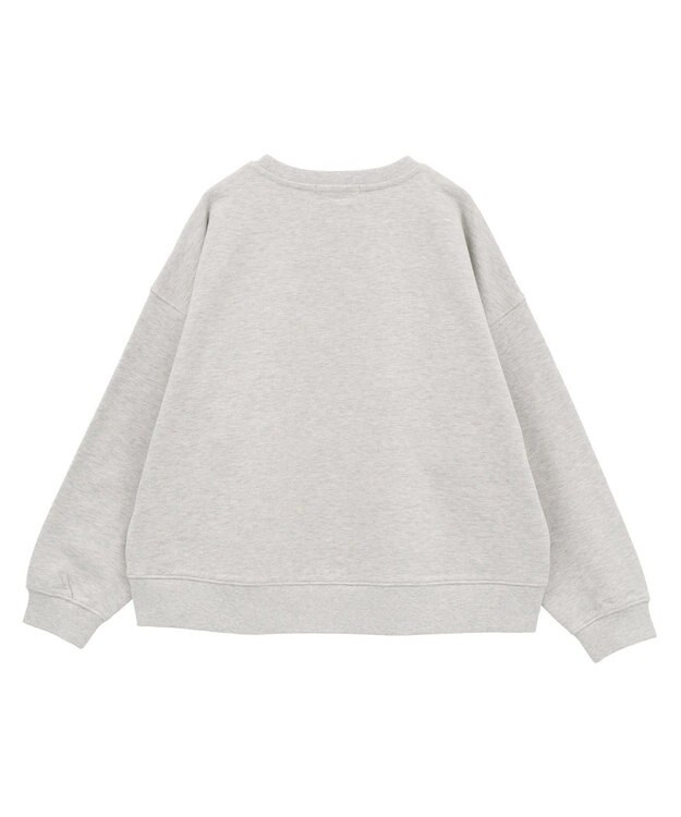 AMERICAN HOLIC 配色ライン裏毛プルオーバー Oatmeal