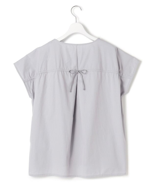 J.PRESS YORK STREET 【WOMEN】バックファブリックコンビ　プルオーバー ライトグレー系