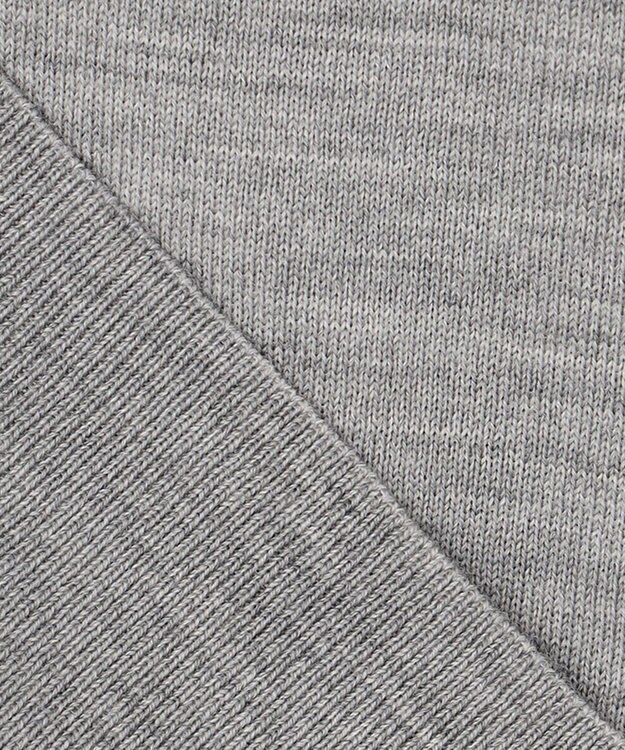 23区 【アンサンブル対応】サステナブルウール 半袖 ニット ライトグレー