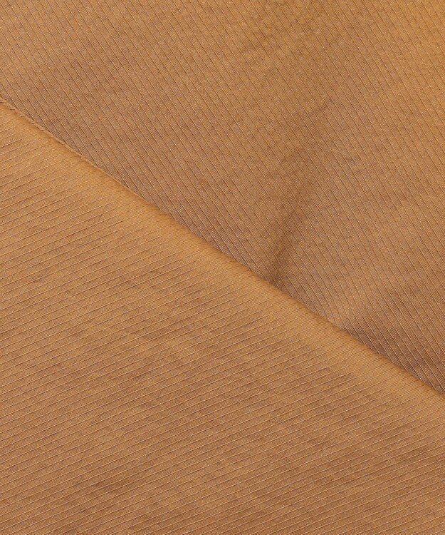 JOSEPH ABBOUD MOUNTAIN 【軽量】ハイパワーストレッチカルゼ ノーカラーアウトドアブルゾン キャメル系