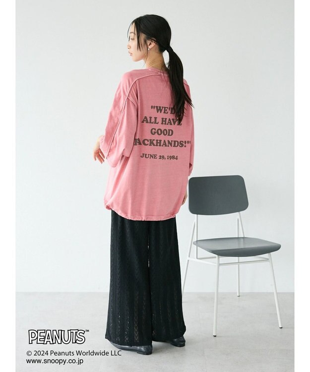 CRAFT STANDARD BOUTIQUE 【ユニセックス】PEANUTS/スヌーピー ゲームシャツTEE Pink