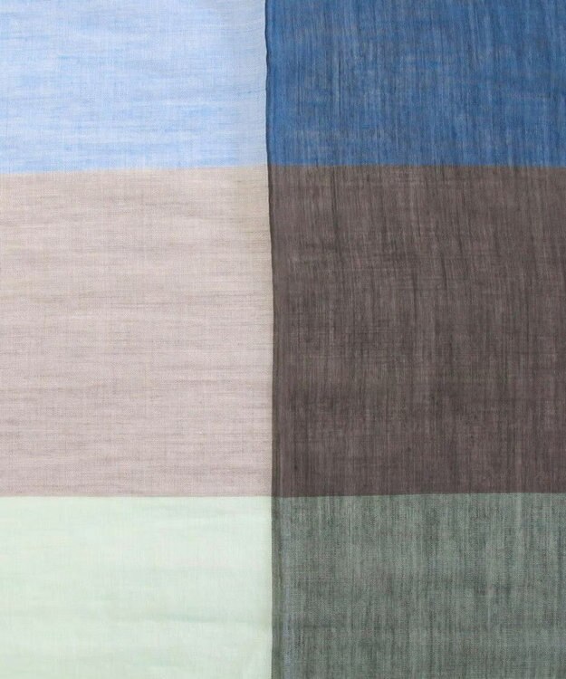 POLS 播州織 極細コットンストール Sサイズ ブルー