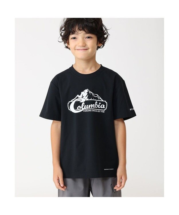 Columbia Columbia/ 【KIDS】ライトキャニオングラフィックショートスリーブTシャツ /コロンビア Black