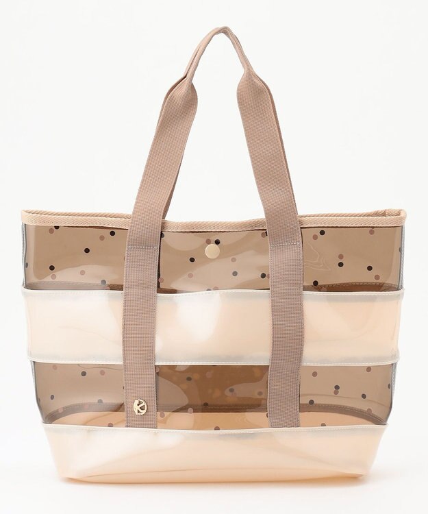 組曲 KIDS 【Fサイズ】シアードット ビニールバッグ ブラウン系3