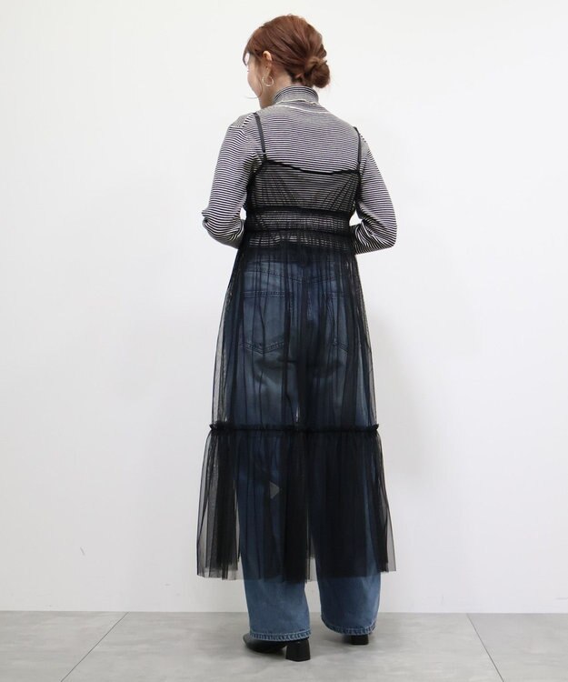 AMERICAN HOLIC ティアードチュールワンピース Black