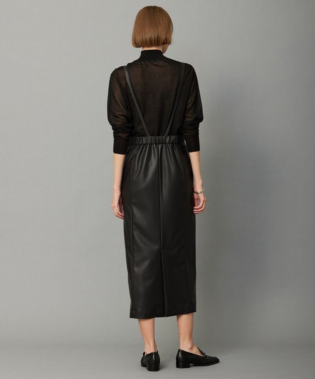 ICB 【洗える】ヴィスコースシアー ハイネックプルオーバー ブラック系