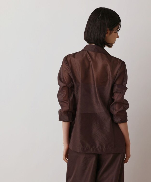 GRACE CONTINENTAL ブライトシアージャケット ブラウン