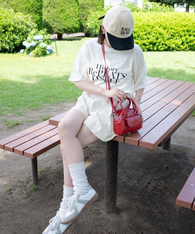 WEGO ミニボストンショルダー レッド