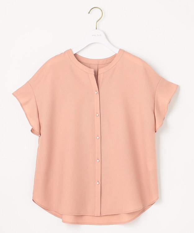 ANY SIS 【美人百花6月号掲載】スムージーポリエステル ブラウス シェルピンク