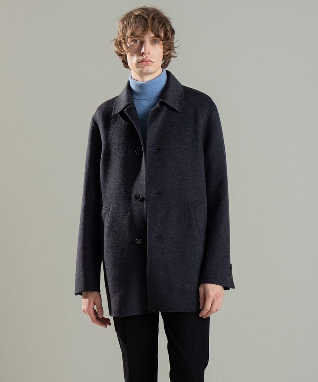 JOSEPH HOMME DOUBLE FACE CASHMERE  BALMACHAN COAT グレー系