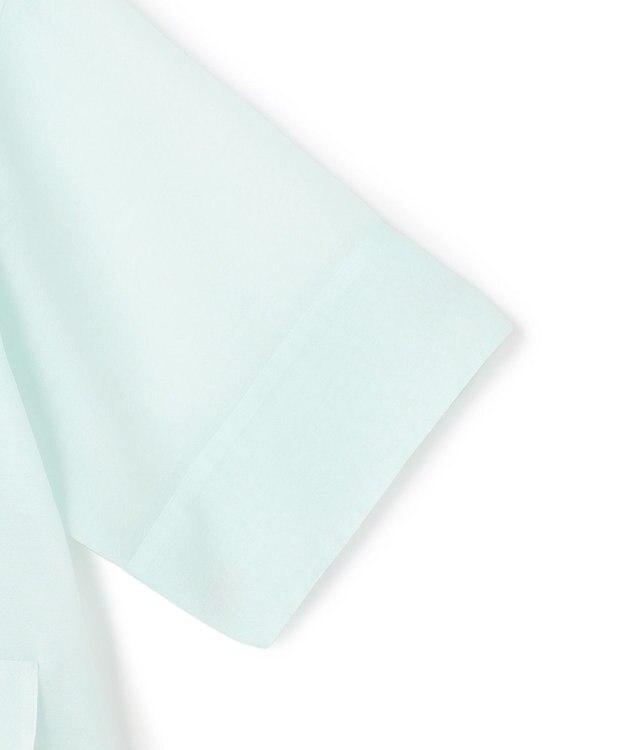 UNFILO シアー サファリシャツ ミントブルー