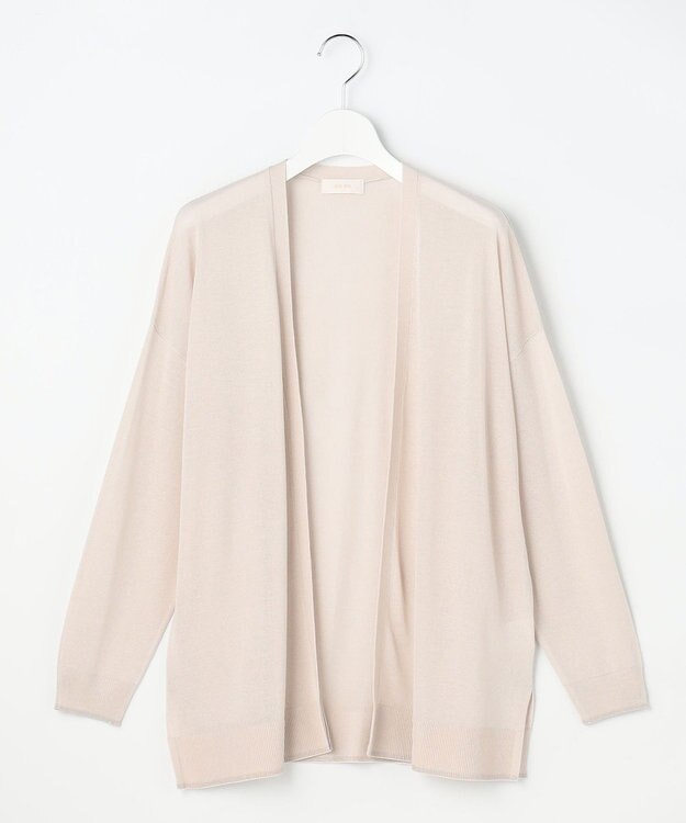 ANY SIS S エアリーライト ニットカーディガン ライトベージュ