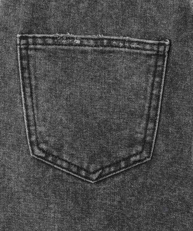 WEGO 【新色追加/美脚/XSSMLサイズ展開】ストレートデニムパンツ ブラックその他