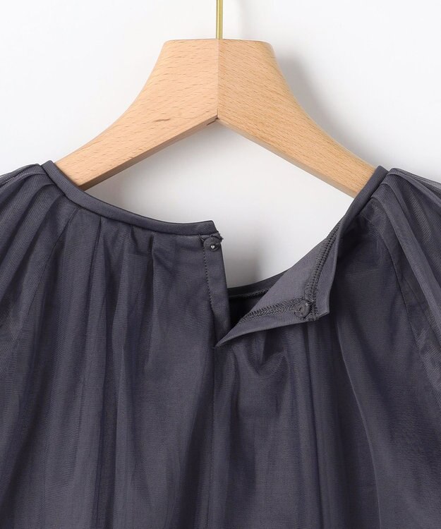 組曲 【先行予約】コットンポンチ チュールレイヤード カットソー グレー系