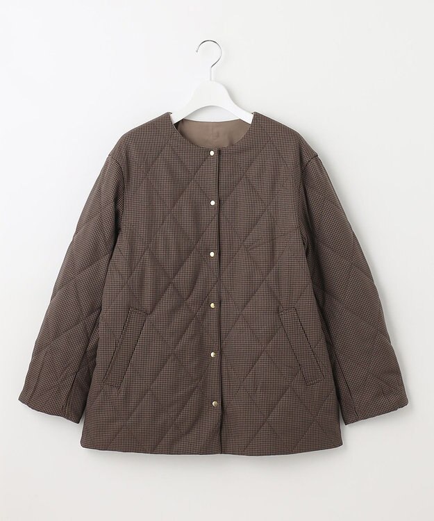 J.PRESS LADIES ピーチマルチポリリバーシブル アウター ブラウン系