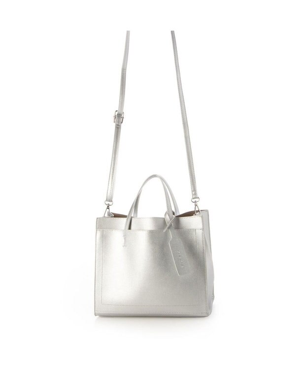 UNBILLION カシュカシュ cachecache / パーテーションミニ2wayトートバッグ シルバー