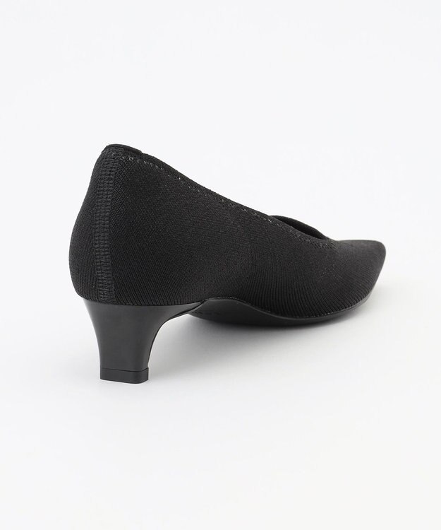 steppi 【洗える/撥水】スクエアトゥ パンプス ブラック