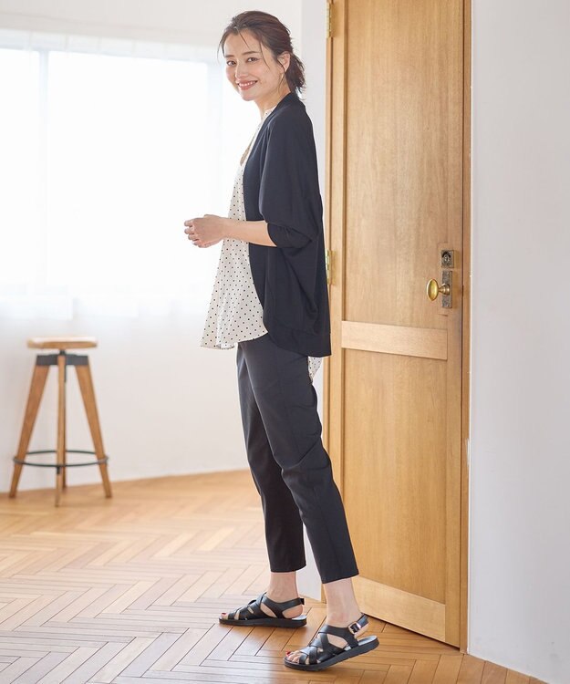 ANY 【洗濯機可/UVケア】ドルマンスリーブカーディガン ブラック