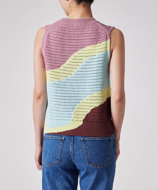 Paul Smith 【洗える】インターシャ ライン ベスト マルチ