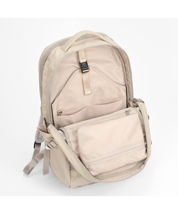 ACE BAGS & LUGGAGE W&.Day/Night トゥキ スクエアリュック B4サイズ 15.6インチPC収納 20512 ダブルアンドデイナイト ライトベージュ