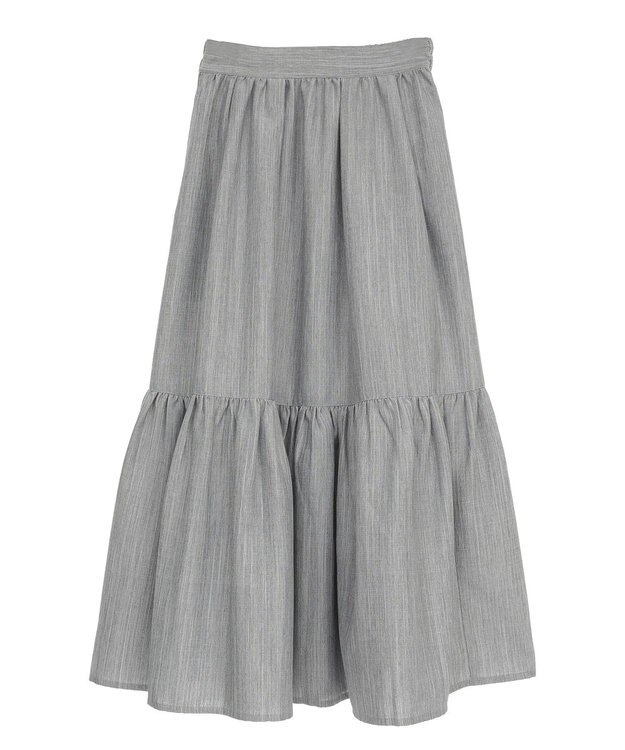 Green Parks ・ＥＬＥＮＣＡＲＥ　ＤＵＥ　リネンライクティアードスカー Brown