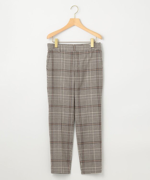 組曲 【WEB限定】T/Rツイルストレッチ テーパードパンツ ベージュ系3