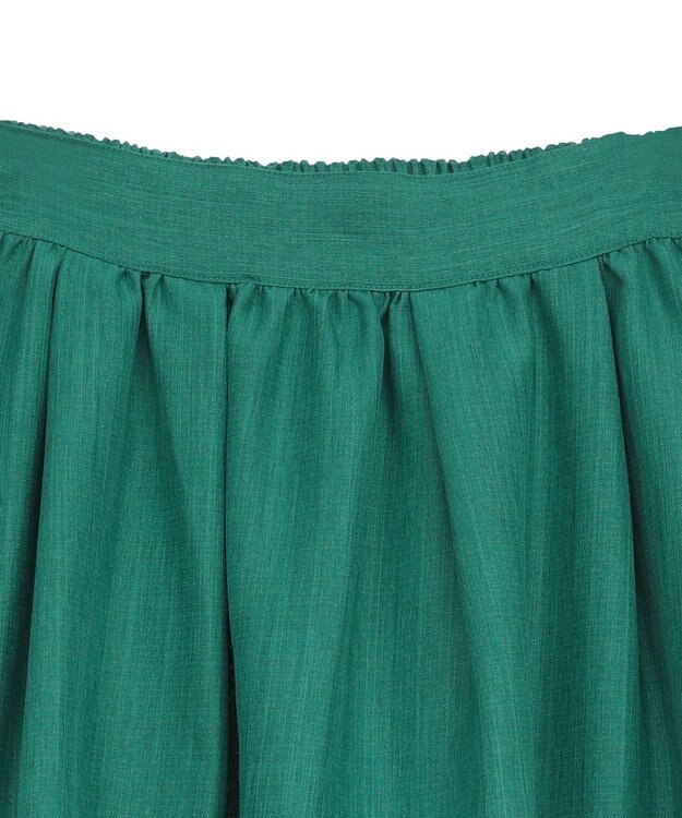 Green Parks ・ＥＬＥＮＣＡＲＥ　ＤＵＥ　リネンライクティアードスカー Brown