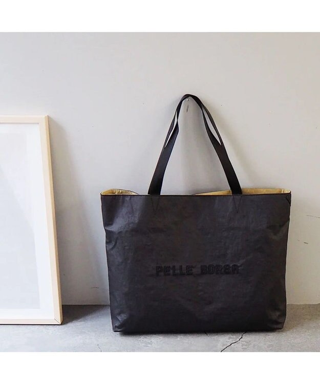 PELLE BORSA ラージサブバッグ Wrinkle リンクル 6525 ブラック