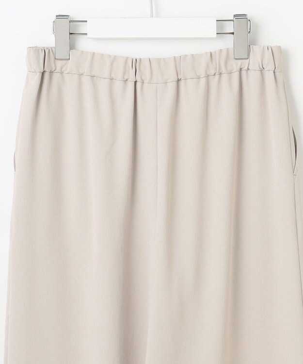 J.PRESS LADIES 【洗える・接触冷感・吸水速乾】Lightジョーゼット ワイド パンツ グレージュ系