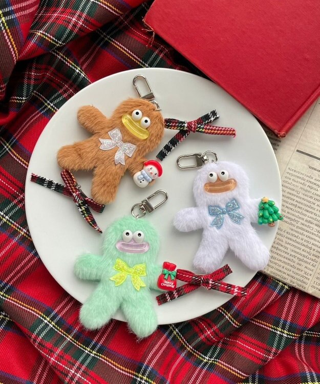 WEGO ミニメリクリモンスターぬいぐるみキーホルダー ブラウン