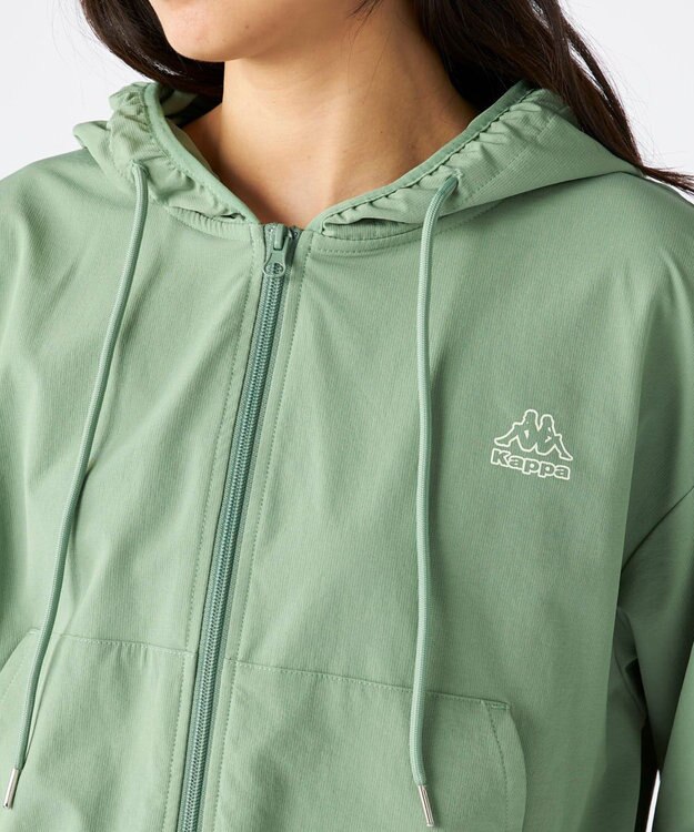 OP／FILA 【Kappa】ラッシュパーカー・ボードショーツ付き　4点セット水着 カーキ