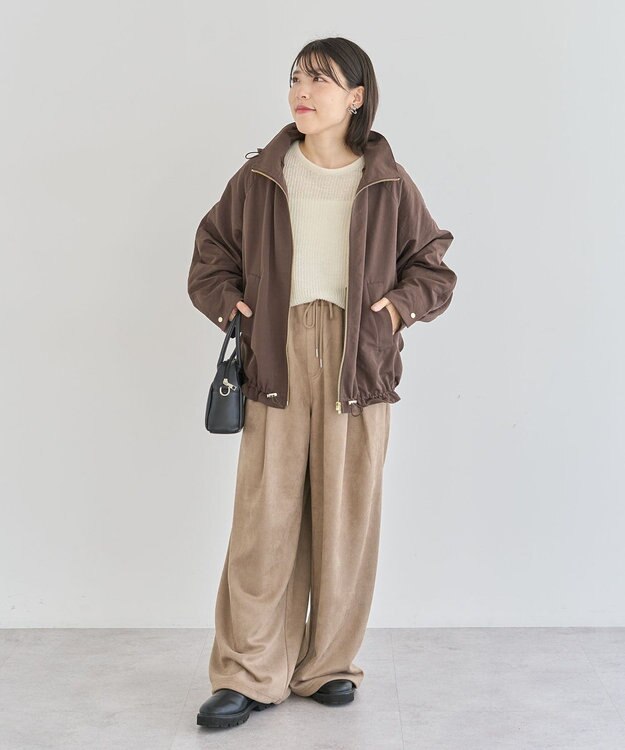 Green Parks シアーゆったりニットプルオーバー Off White