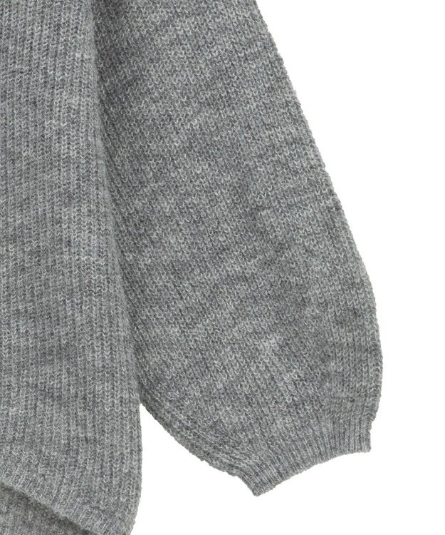 Green Parks シアーゆったりニットプルオーバー Gray
