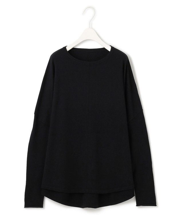 ICB 【洗える】ヴィスコースワイド プルオーバー ブラック系