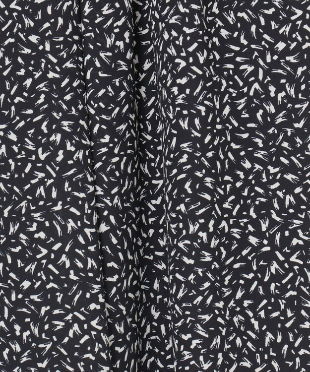 23区 S 【接触冷感/吸水速乾】ペインティングプリント スカート ネイビープリント