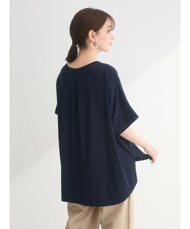 Green Parks 汗染み防止ドルマンバックタックプルオーバー Dark Navy