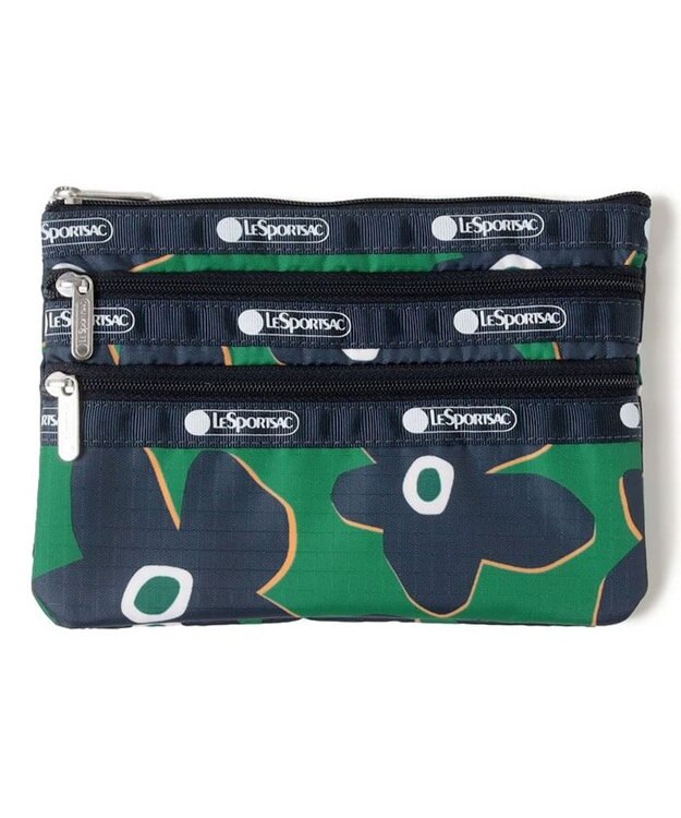 LeSportsac 3ZIP COSMETIC/カットアウトフローラル カットアウトフローラル