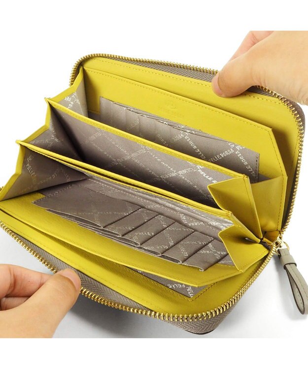 PELLE BORSA コンパクトラウンド長財布 Playful Goods プレイフルグッズ 4864 トープ