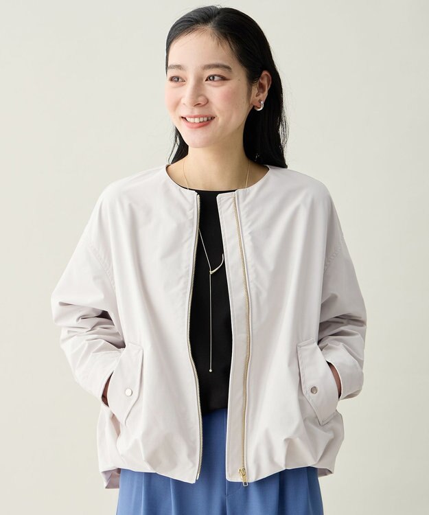 ANY L 撥水バルーンブルゾン エクリュ