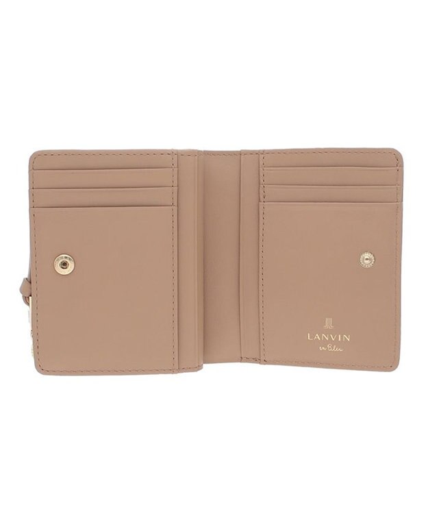 LANVIN en Bleu ルナ Lファスナー二つ折り財布 ベージュ