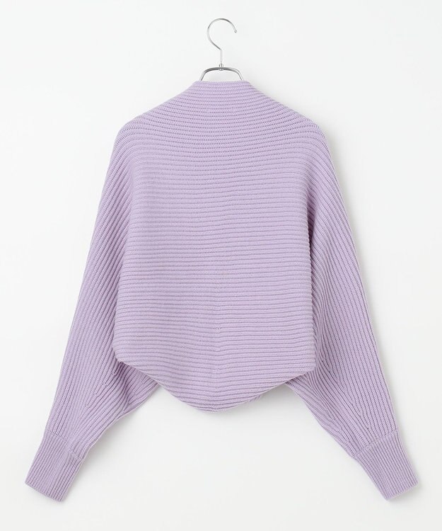 #Newans 【洗える】エアリーウールボレロカーディガン ラベンダー系