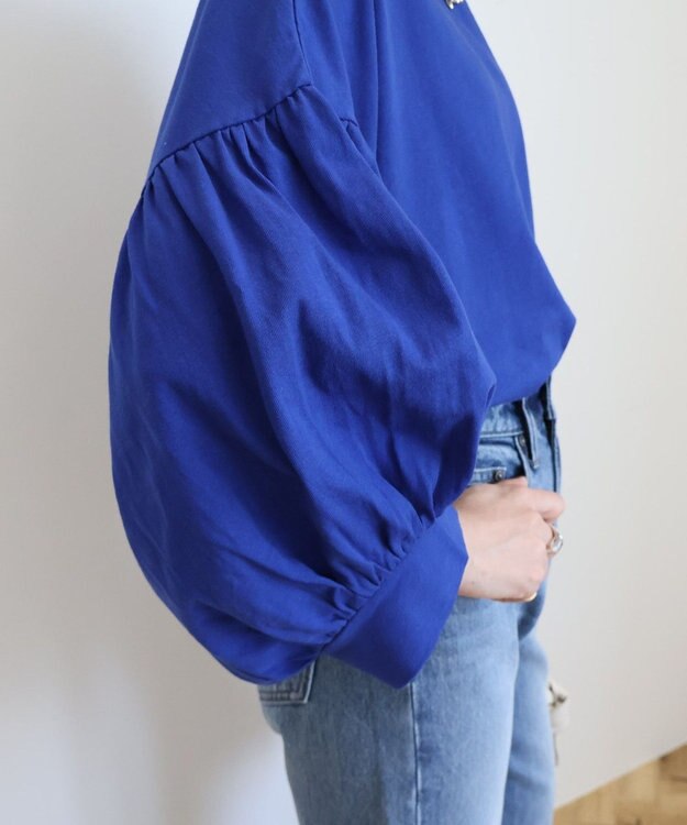 AMERICAN HOLIC ドルマンギャザースリーブカットプルオーバー Blue