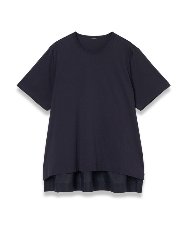 JOSEPH ジャージーハボタイ　ショートスリーブトップス Navy