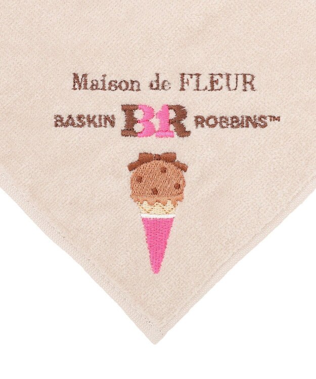 Maison de FLEUR サーティワン　タオルハンカチ Brown