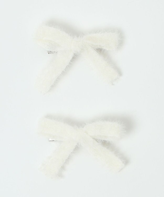 WEGO L2Pシャギーリボンクリップ ホワイト