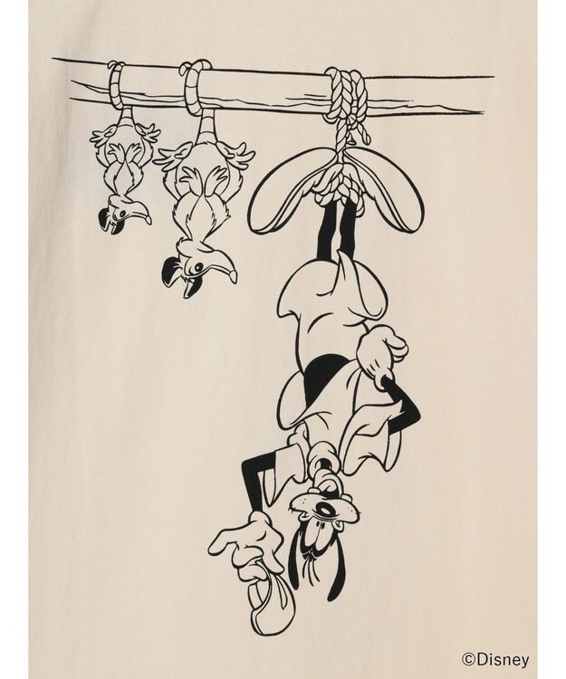 earth music&ecology Ｇｏｏｆｙ＆Ｍａｘ／バックプリントねずみＴｅｅ Ivory