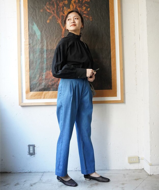 woadblue GLORY ツータック パンツ BLUE