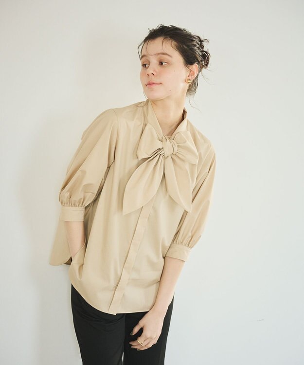 #Newans 【洗濯機可能/シワになりにくい】ラビットタイシャツ ベージュ