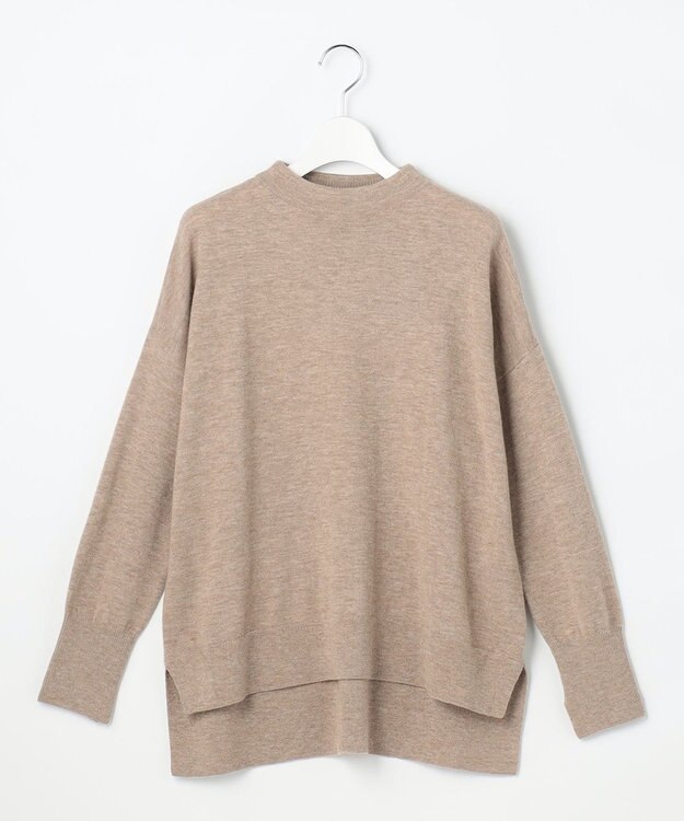 自由区 S 【SHIHOさん着用】ウールハイゲージモックネック ニット ベージュ